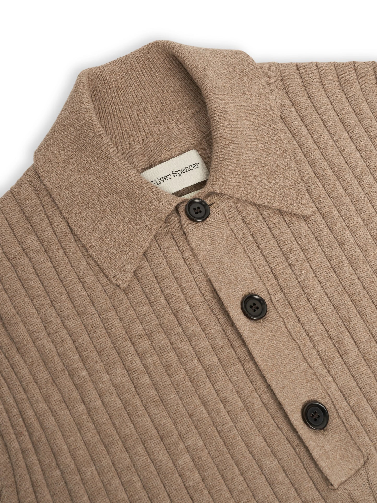Oliver Spencer | Polo en tricot "Pablo" - Sable Eversley