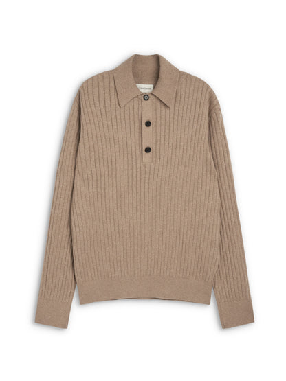 Oliver Spencer | Polo en tricot "Pablo" - Sable Eversley