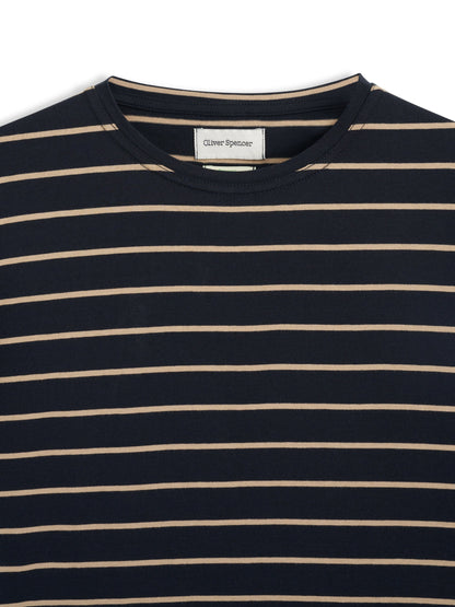 Oliver Spencer | T-shirt rayé "Box" - Noir