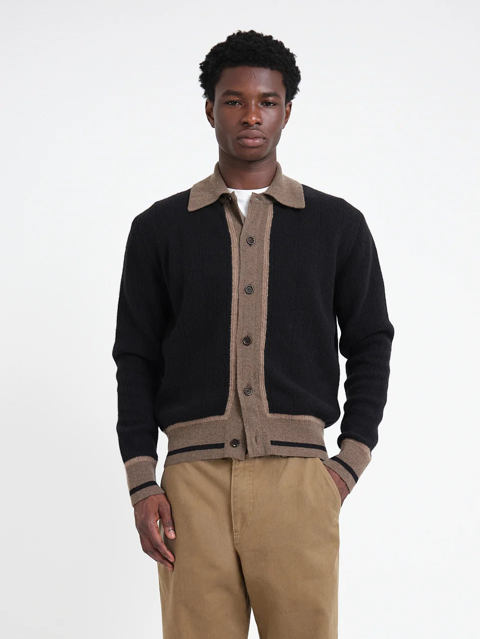 Oliver Spencer | Cardigan en tricot "Britten" - Noir