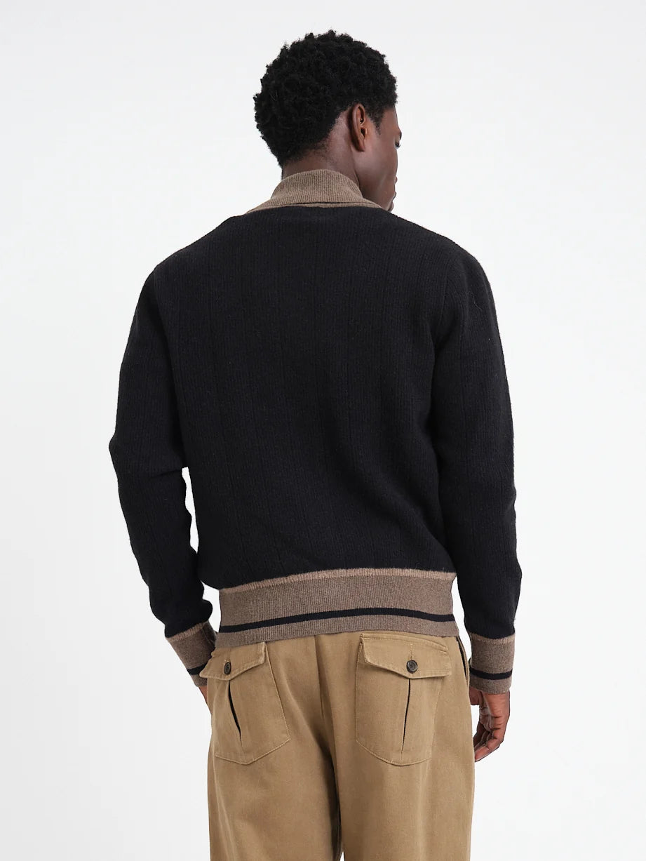 Oliver Spencer | Cardigan en tricot "Britten" - Noir
