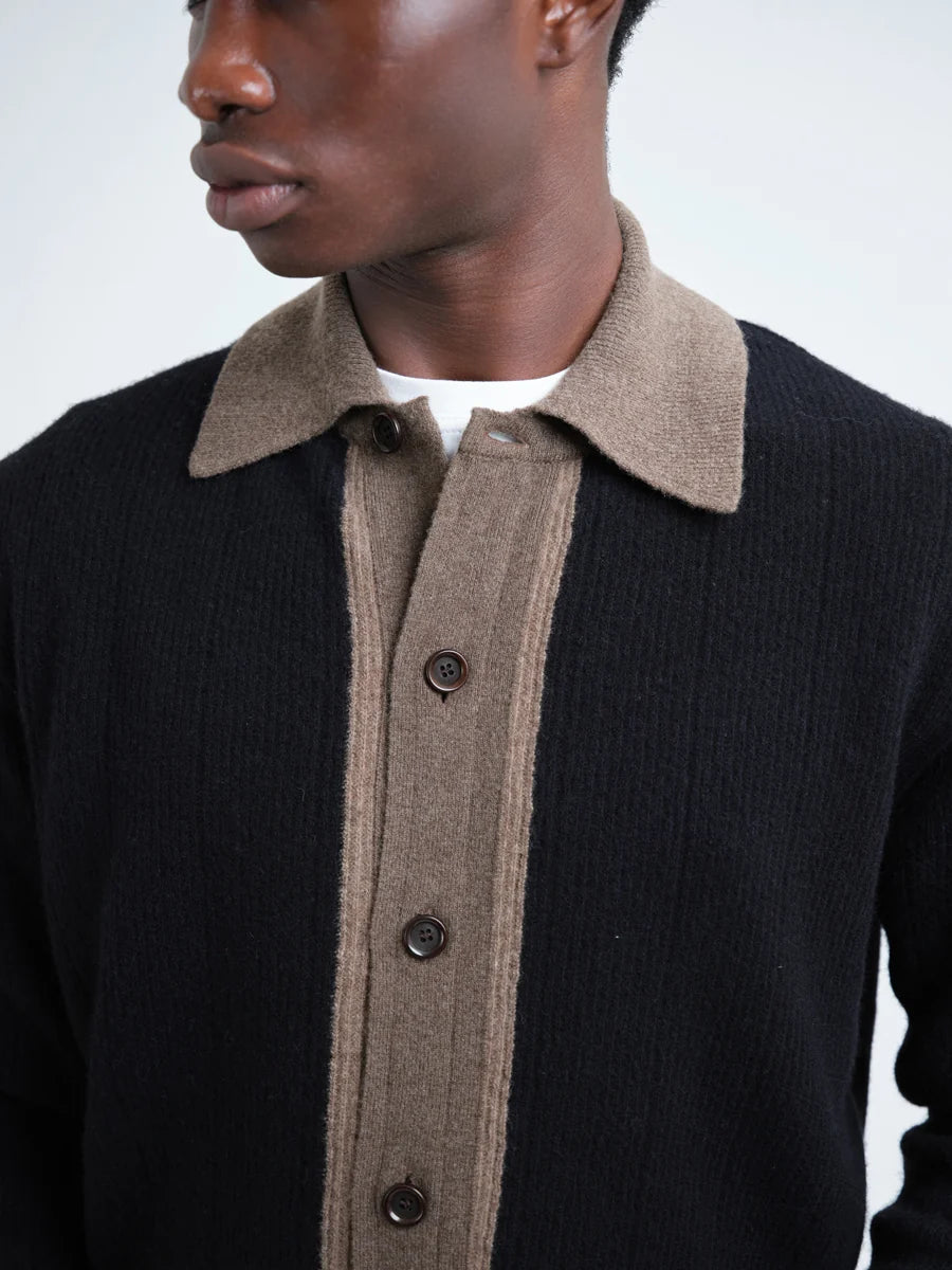 Oliver Spencer | Cardigan en tricot "Britten" - Noir