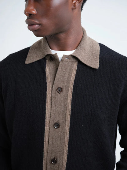 Oliver Spencer | Cardigan en tricot "Britten" - Noir