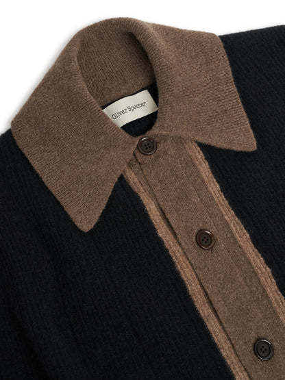 Oliver Spencer | Cardigan en tricot "Britten" - Noir