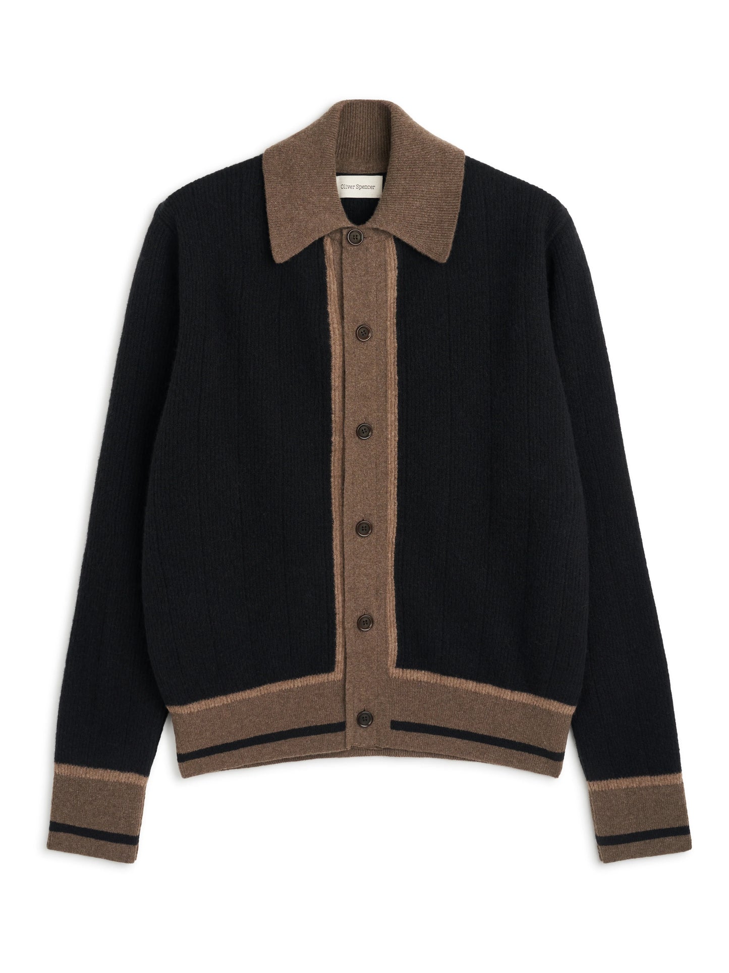 Oliver Spencer | Cardigan en tricot "Britten" - Noir