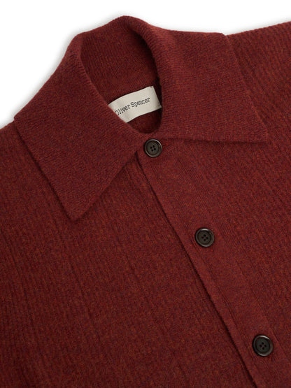 Oliver Spencer | Cardigan en tricot "Britten" - Rouge