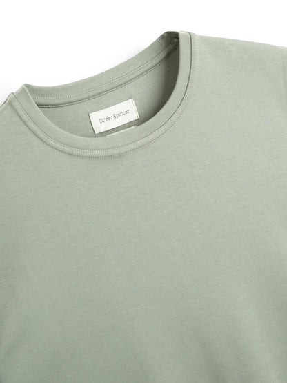 OLIVER SPENCER | T-Shirt "Tavistock" - Vert sauge