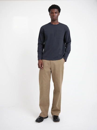 Oliver Spencer | T-Shirt à manches longues "Parton" - Bleu marin