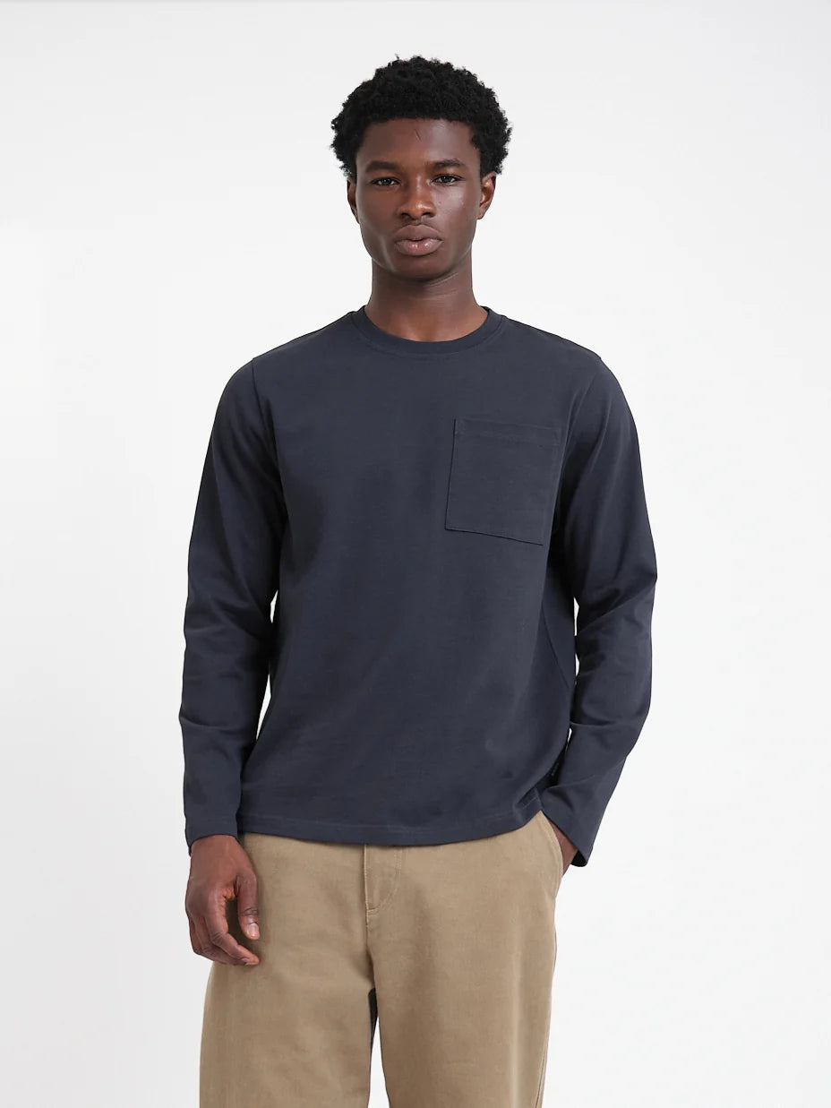 Oliver Spencer | T-Shirt à manches longues "Parton" - Bleu marin