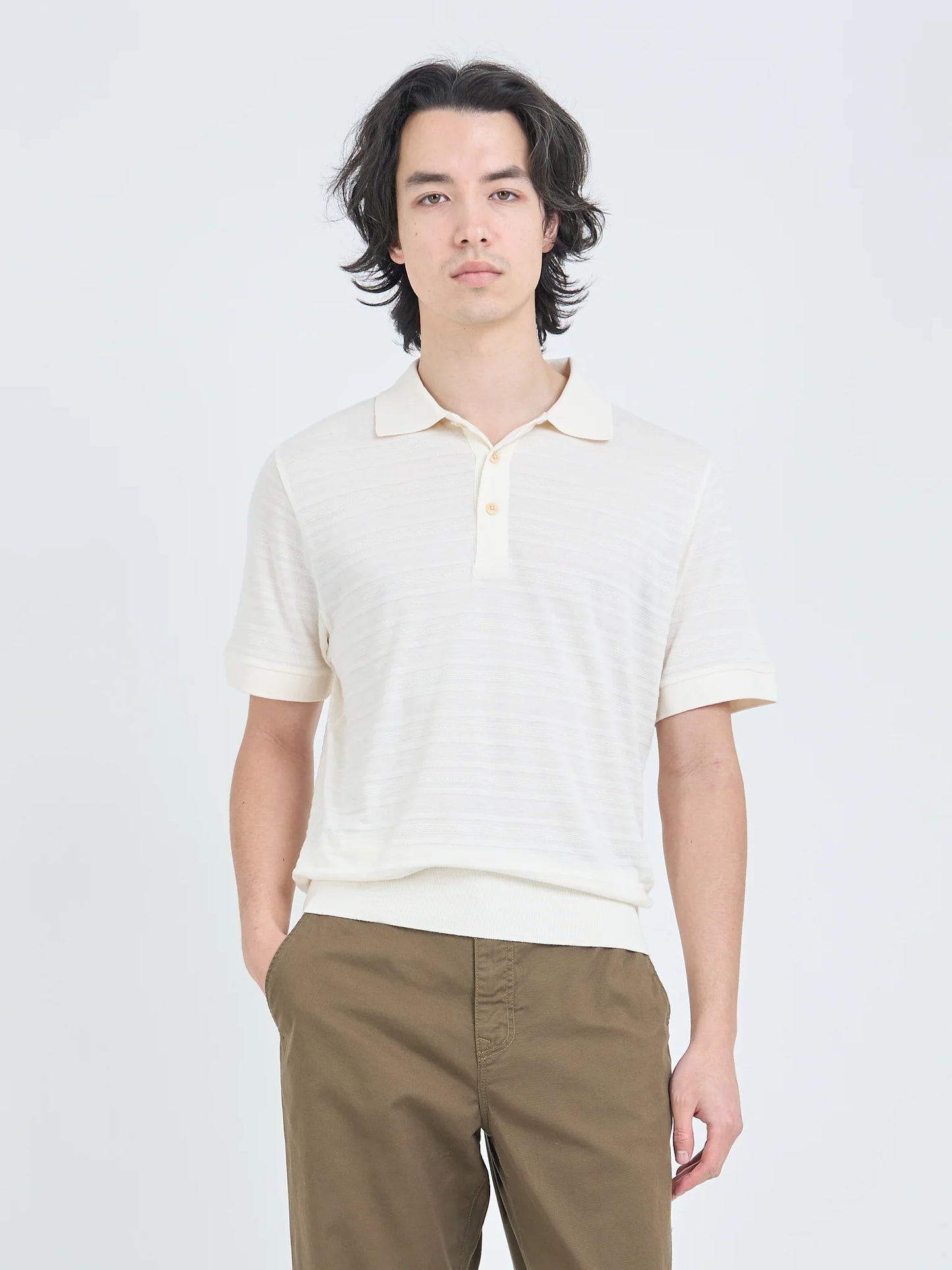 Oliver Spencer | Polo "Glendale" - Blanc cassé
