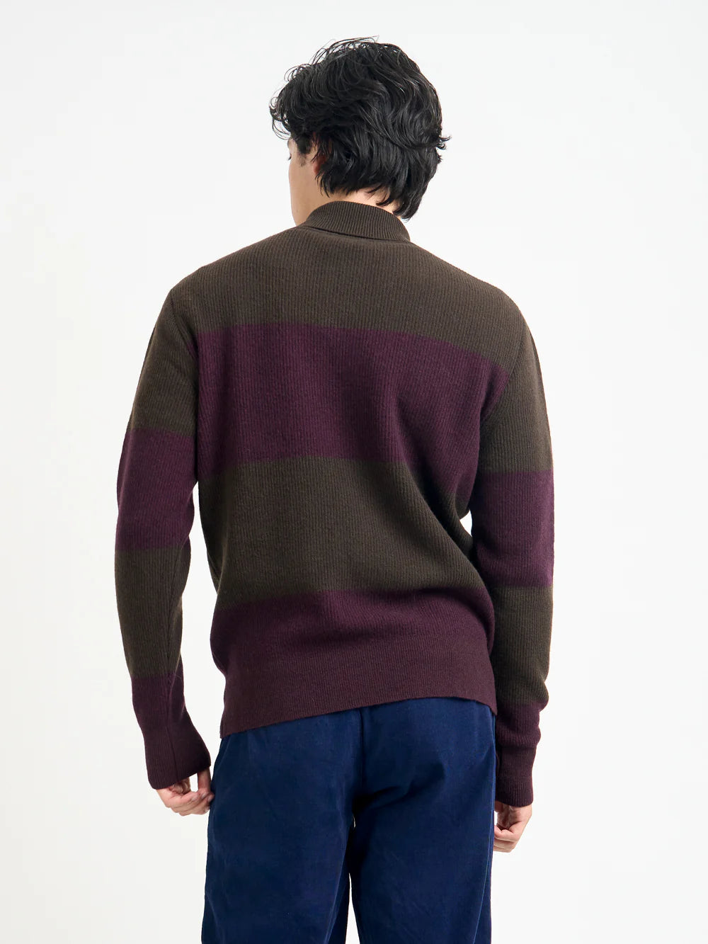 Oliver Spencer | Polo tricoté Wren Paxton - Marron/Violet