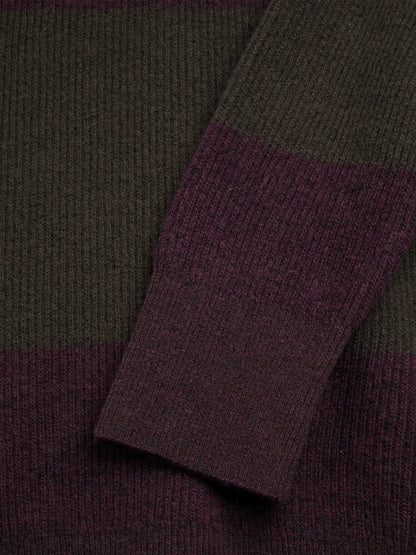 Oliver Spencer | Polo tricoté Wren Paxton - Marron/Violet