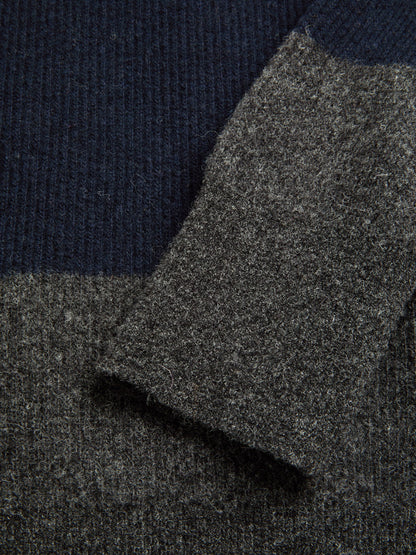Oliver Spencer | Polo tricoté Wren Paxton - Navy/Charcoal