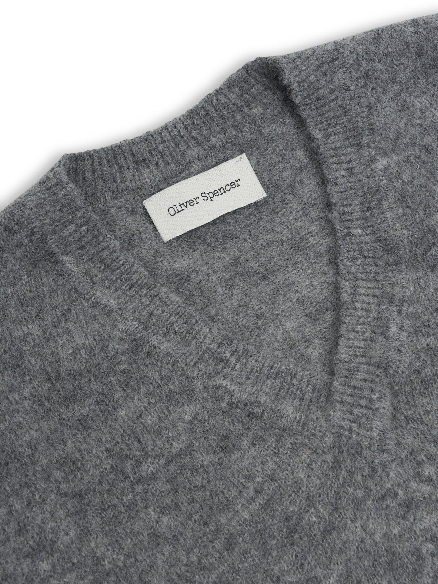 Oliver Spencer | Gilet à col en V Graves - Gris moyen
