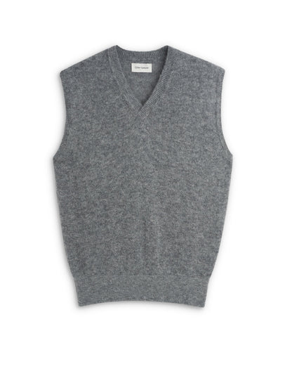 Oliver Spencer | Gilet à col en V Graves - Gris moyen
