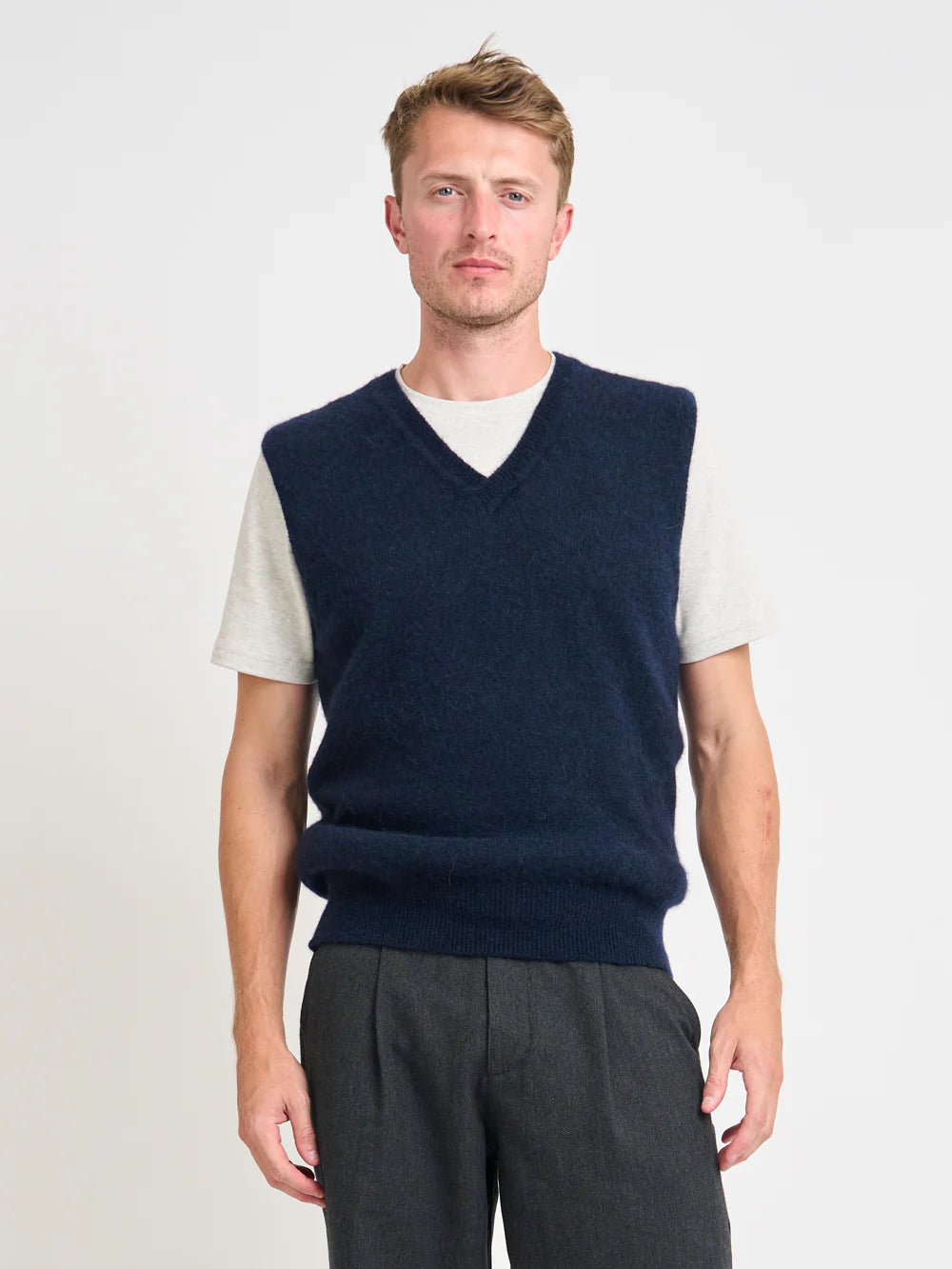 Oliver Spencer | Gilet à col en V Graves - Rosen Navy