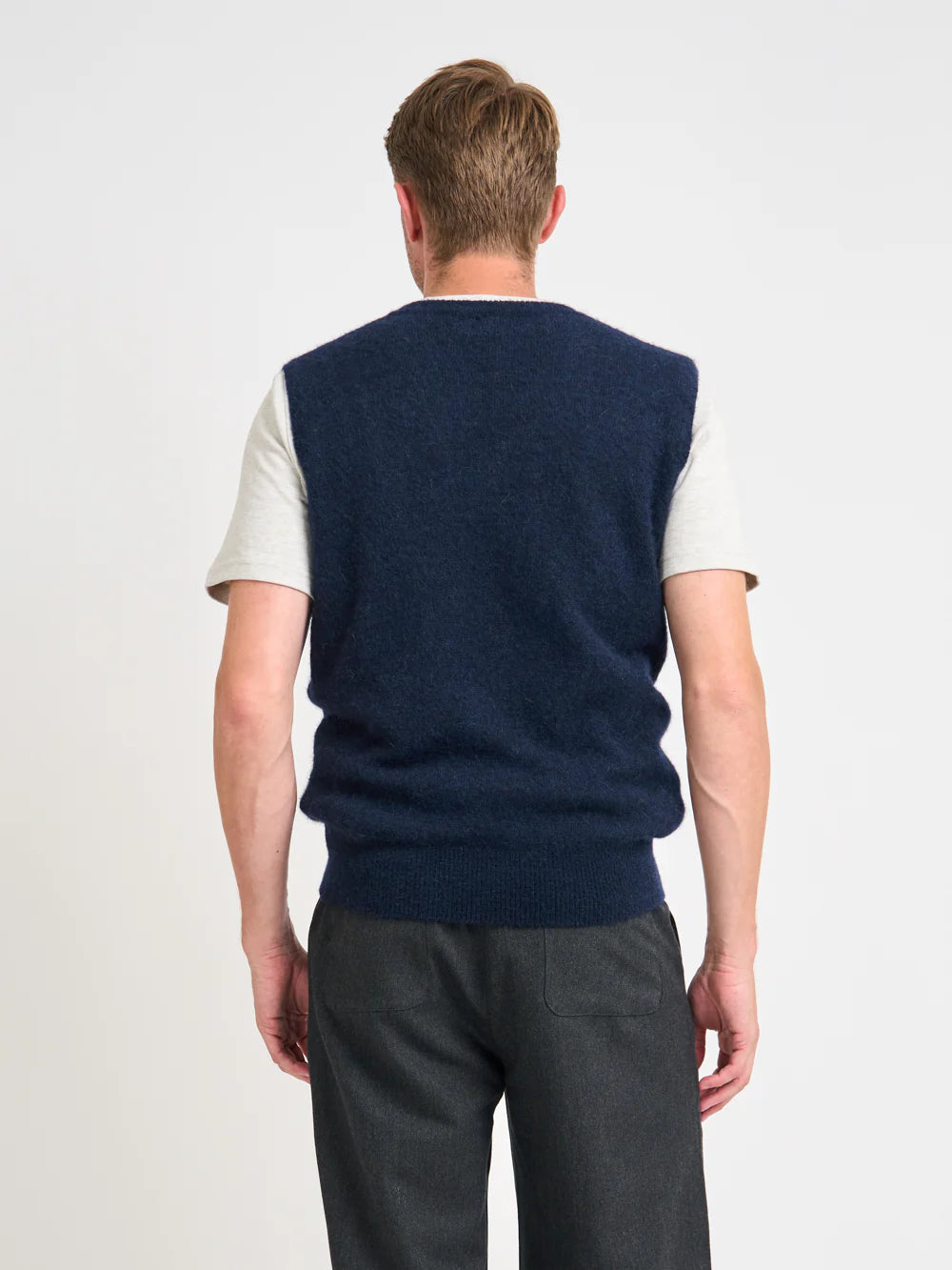 Oliver Spencer | Gilet à col en V Graves - Rosen Navy
