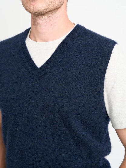 Oliver Spencer | Gilet à col en V Graves - Rosen Navy