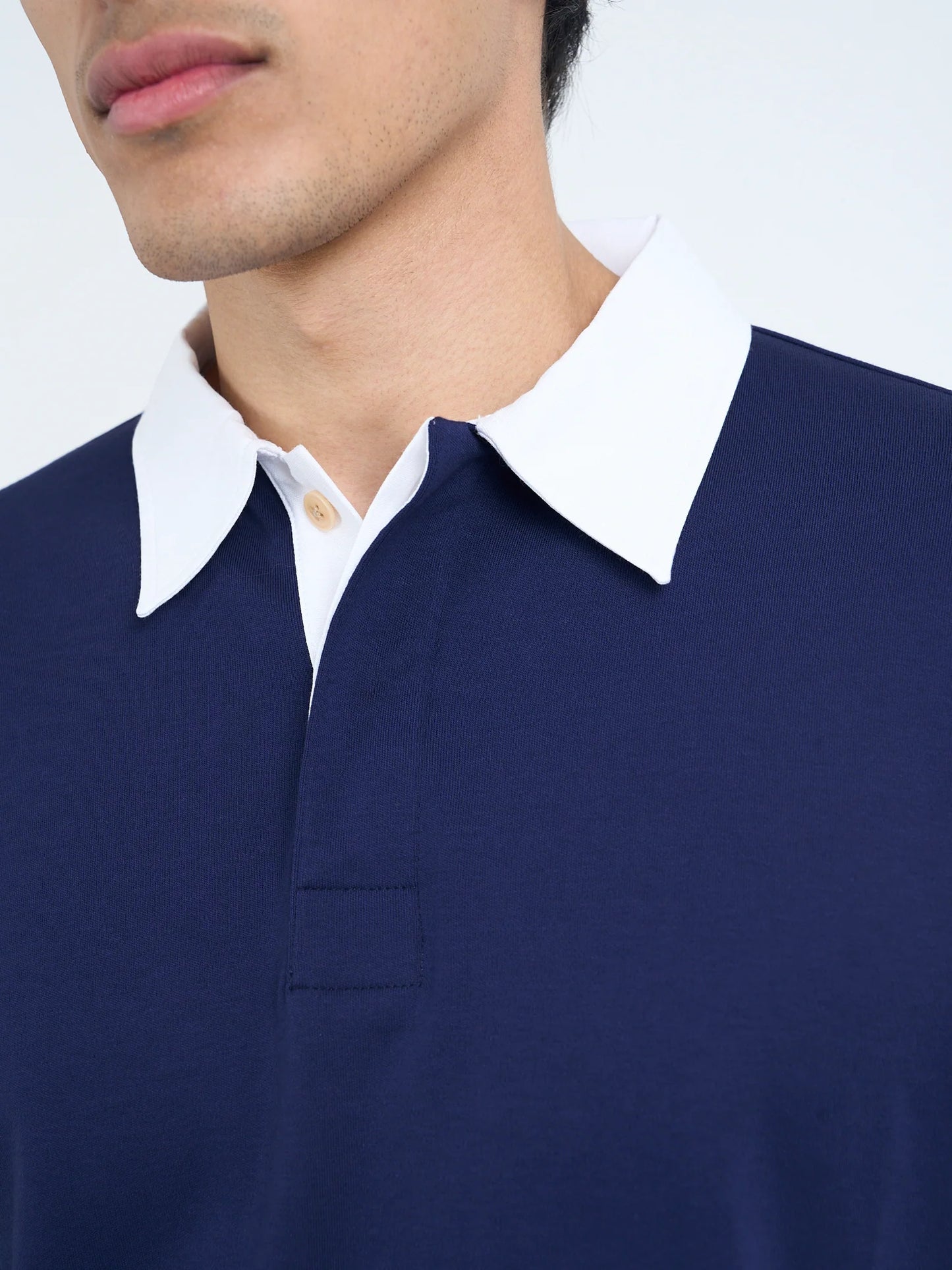 Oliver Spencer | Haut de rugby à manches longues - Bleu Indigo