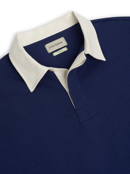 Oliver Spencer | Haut de rugby à manches longues - Bleu Indigo