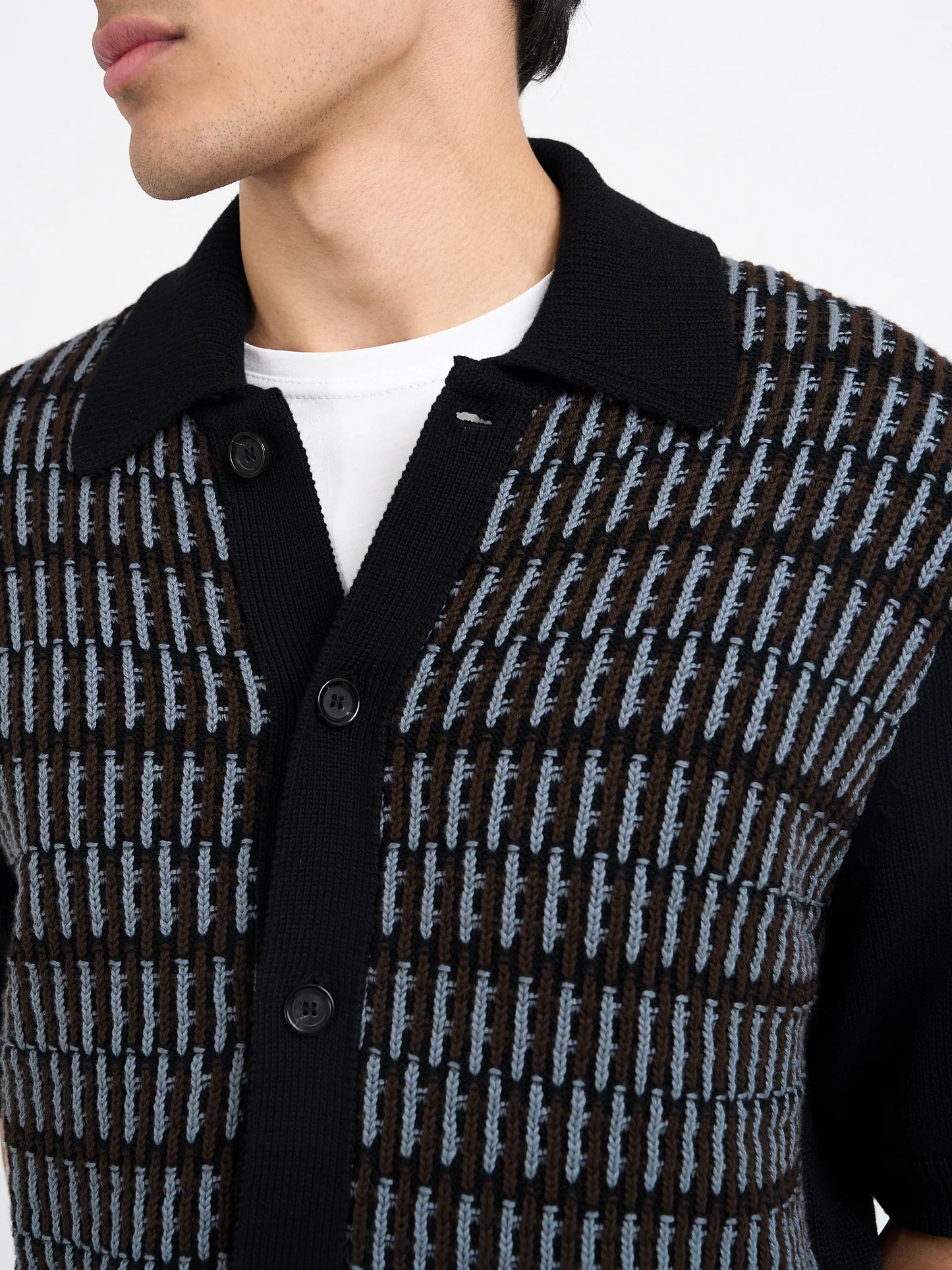 Oliver Spencer | Chemise à manches courtes "Ayrton Multi" - Noir