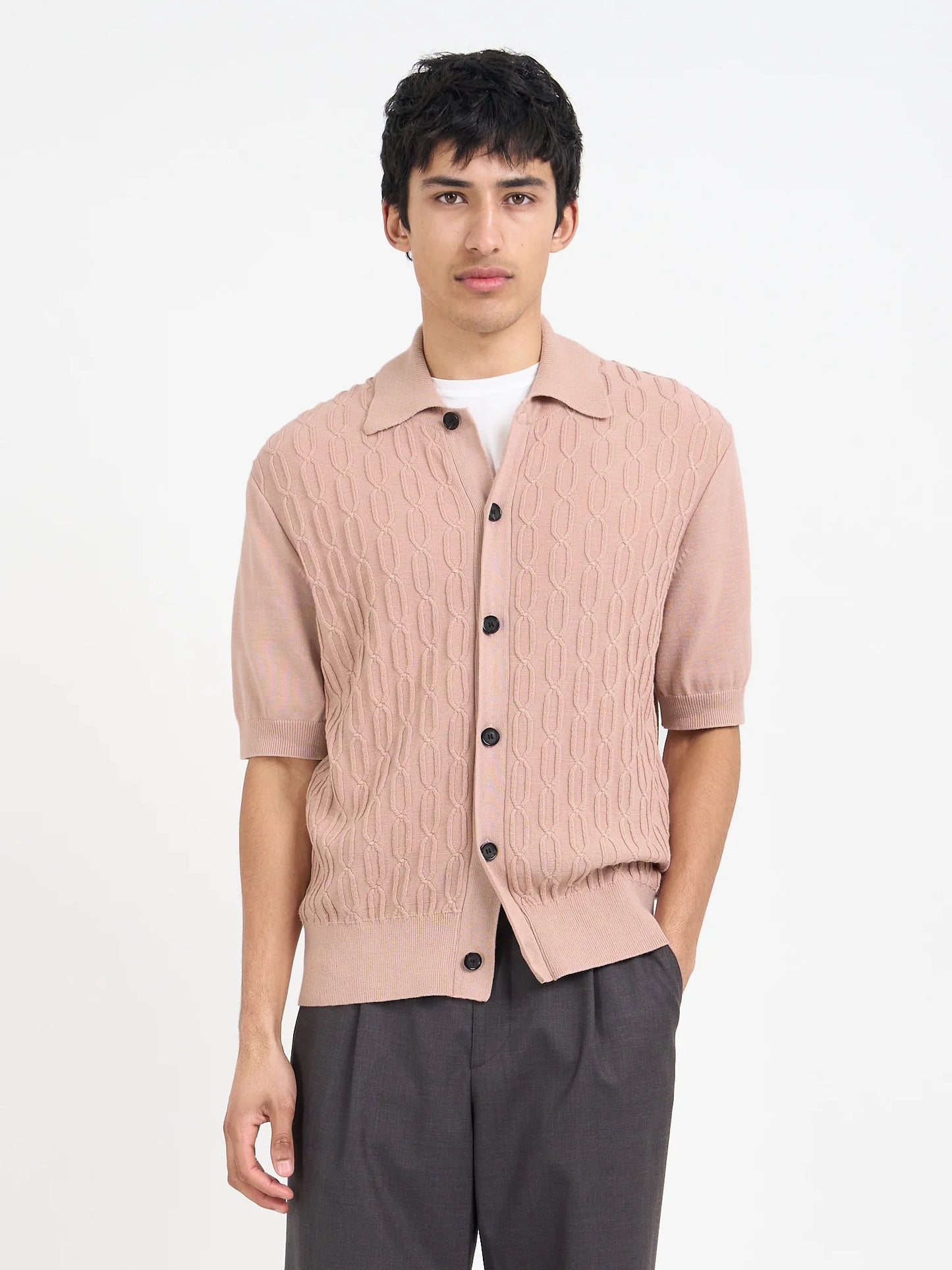 Oliver Spencer | Chemise à manches courtes "Rossell" - Rose