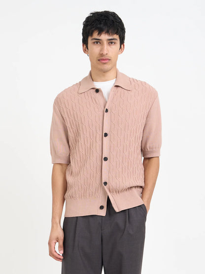Oliver Spencer | Chemise à manches courtes "Rossell" - Rose
