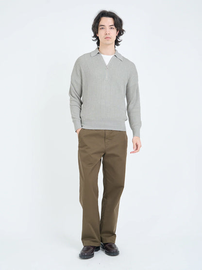Oliver Spencer | Pull à demi-zip "Brice" - Gris