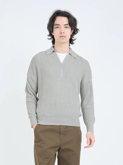Oliver Spencer | Pull à demi-zip "Brice" - Gris