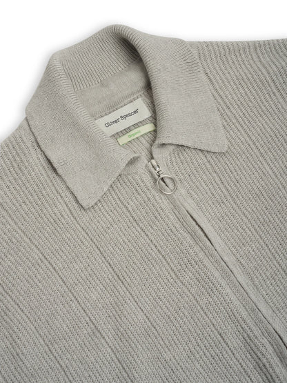 Oliver Spencer | Pull à demi-zip "Brice" - Gris