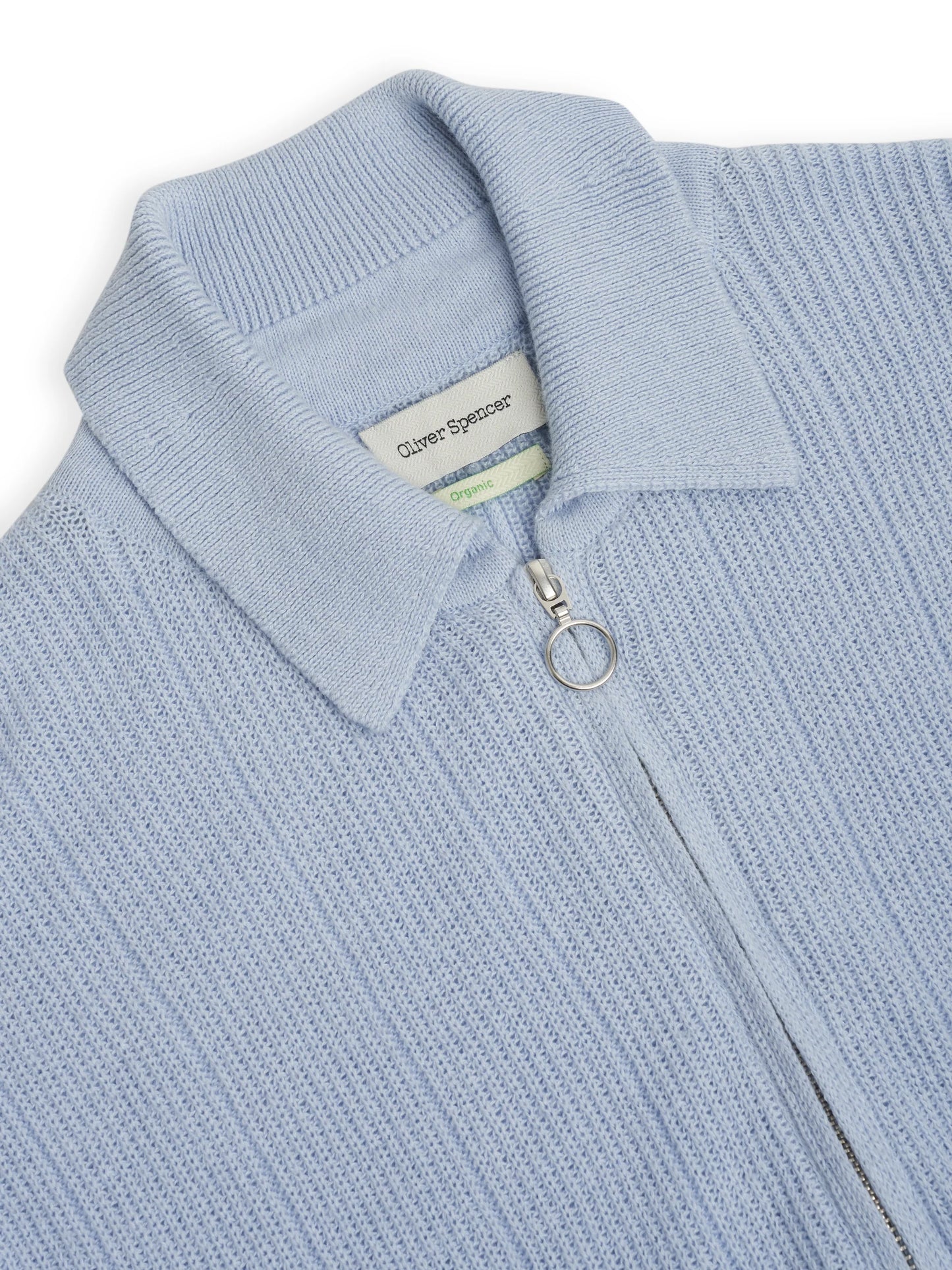 Oliver Spencer | Pull à demi-zip "Brice" - Bleu ciel