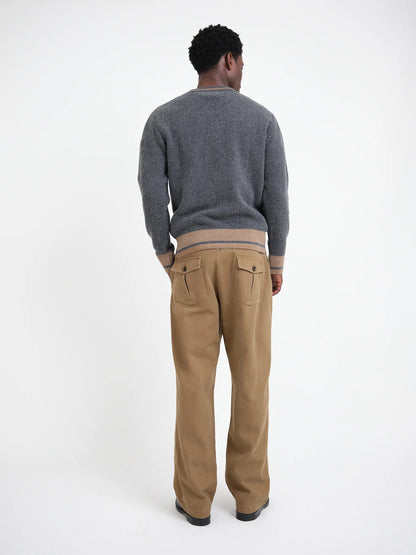 Oliver Spencer | Pull à col en V "Hawes" - Gris Charbon