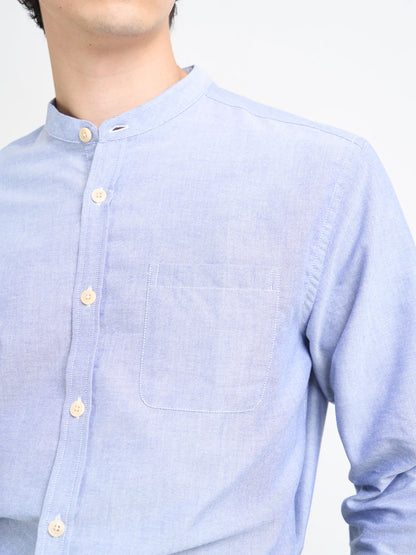 Oliver Spencer | Chemise "Grandad" - Bleu