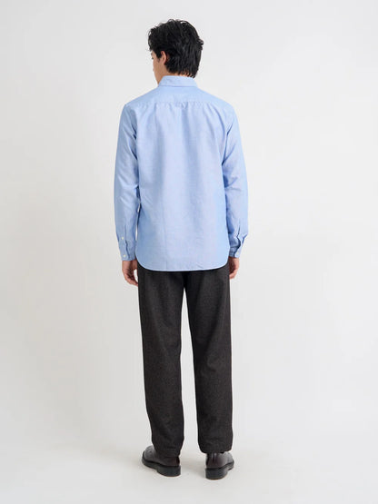 Oliver Spencer | Chemise à manches longues Oxford "brook" - Bleu de brecon