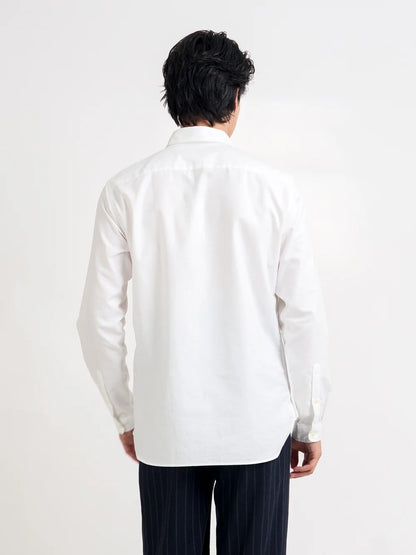 Oliver Spencer | Chemise à manches longues Oxford "brook" - Blanc de brecon