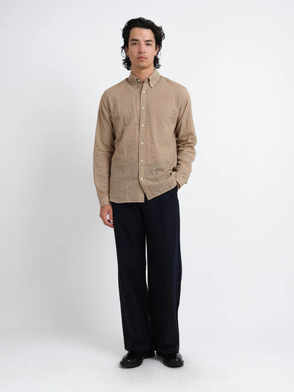 Oliver Spencer | Chemise à manches longues "brook" - Beige Dobson