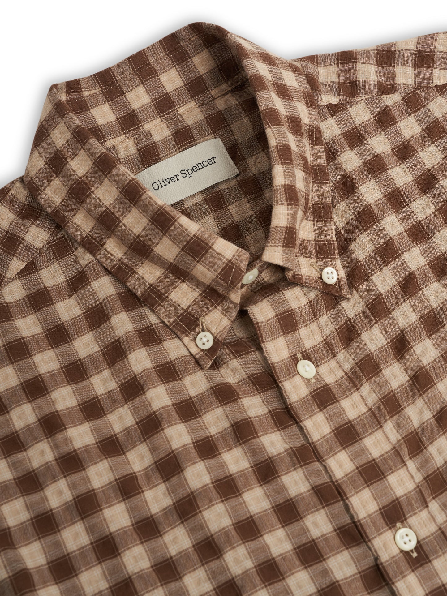 Oliver Spencer | Chemise à manches longues "brook" - Brun Ennis