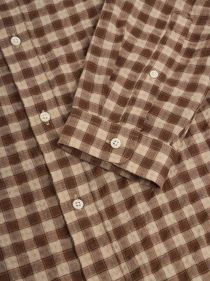 Oliver Spencer | Chemise à manches longues "brook" - Brun Ennis