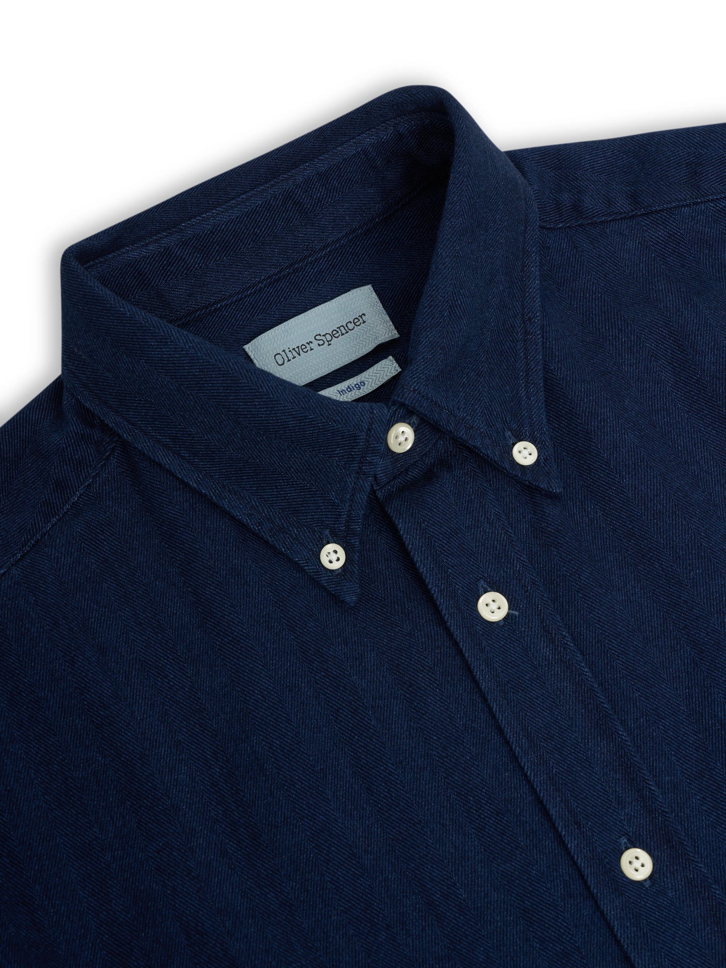 Oliver Spencer | Chemise à manches longues "brook" - Bleu indigo