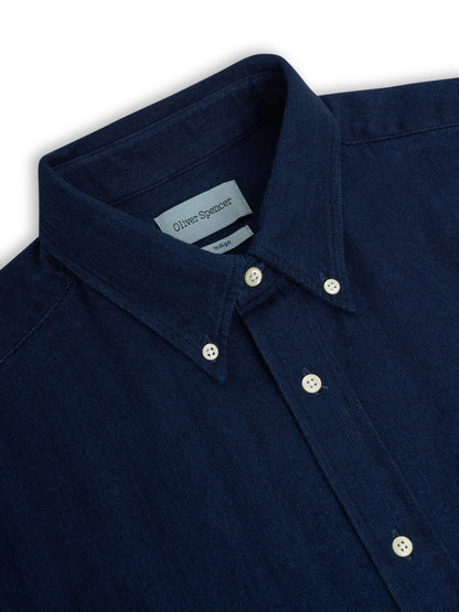 Oliver Spencer | Chemise à manches longues "brook" - Bleu indigo