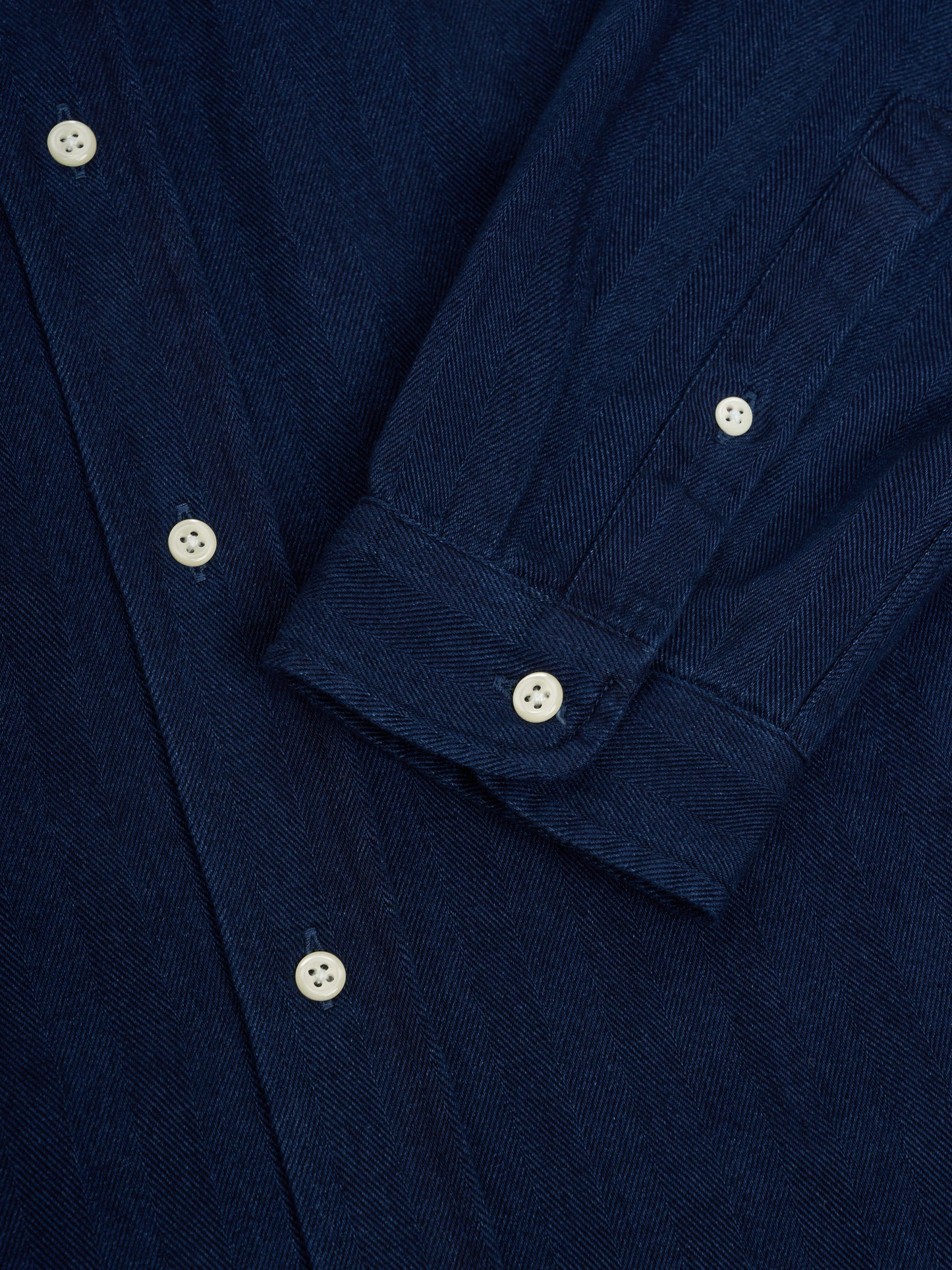 Oliver Spencer | Chemise à manches longues "brook" - Bleu indigo