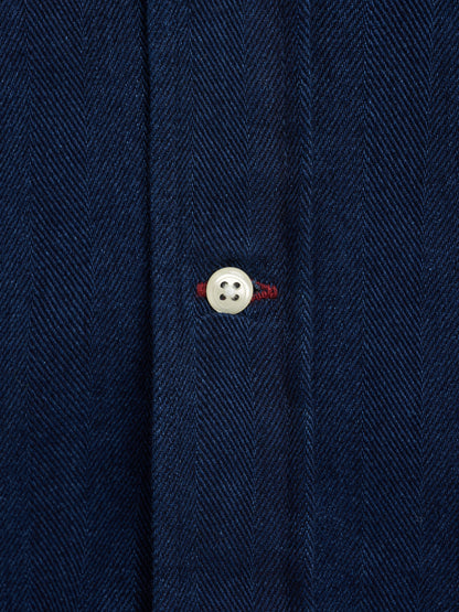 Oliver Spencer | Chemise à manches longues "brook" - Bleu indigo