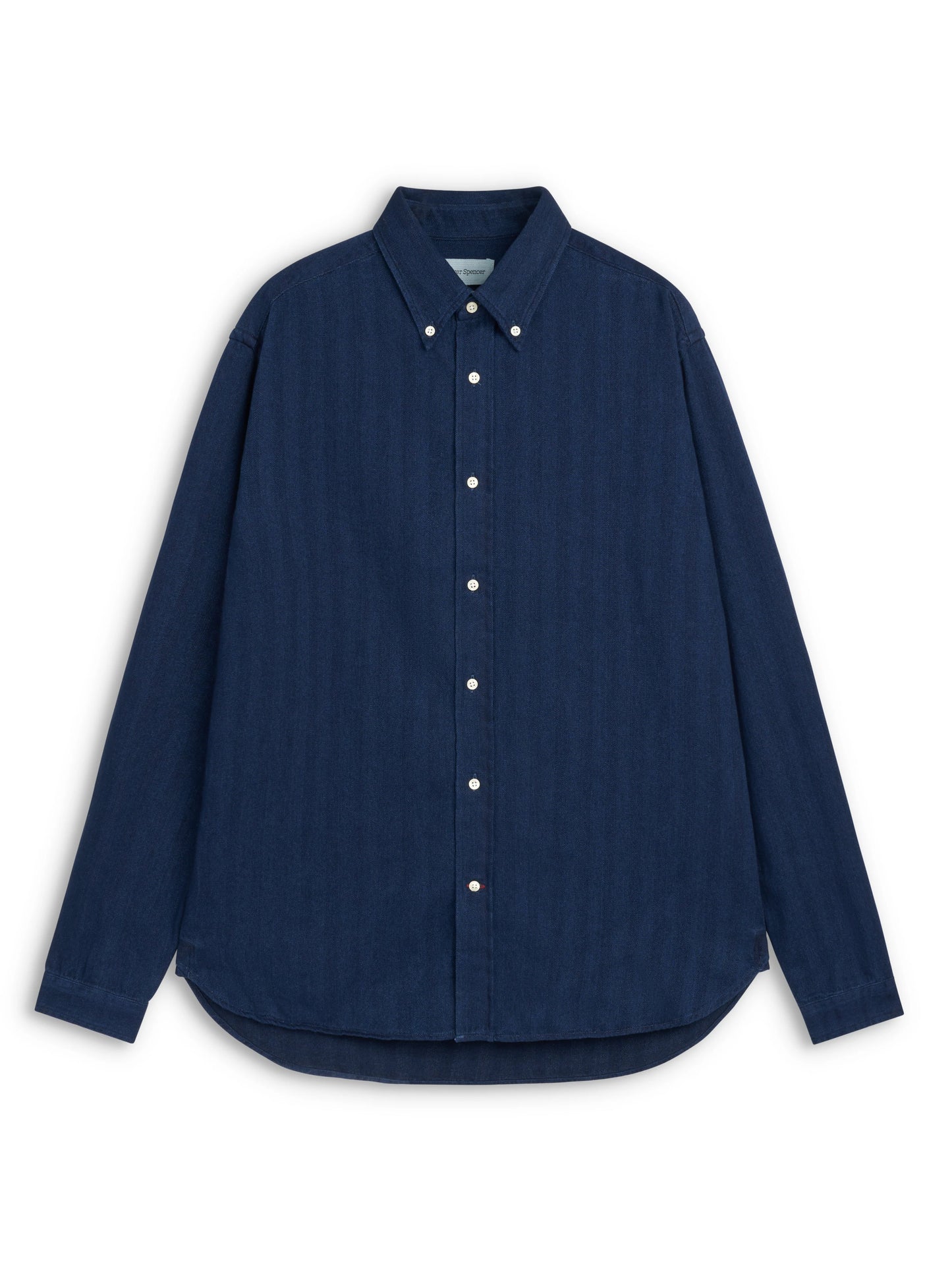 Oliver Spencer | Chemise à manches longues "brook" - Bleu indigo