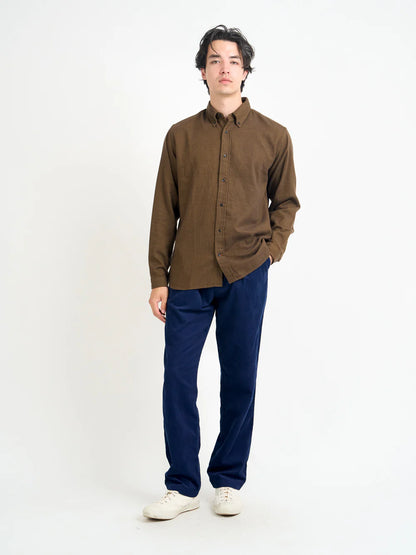 Oliver Spencer | Chemise Brook - Coffee Brown