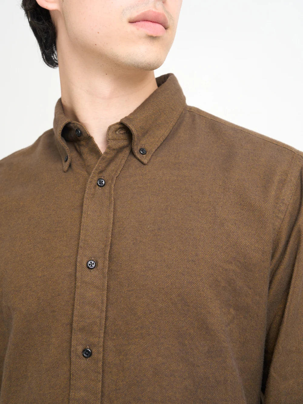Oliver Spencer | Chemise Brook - Coffee Brown