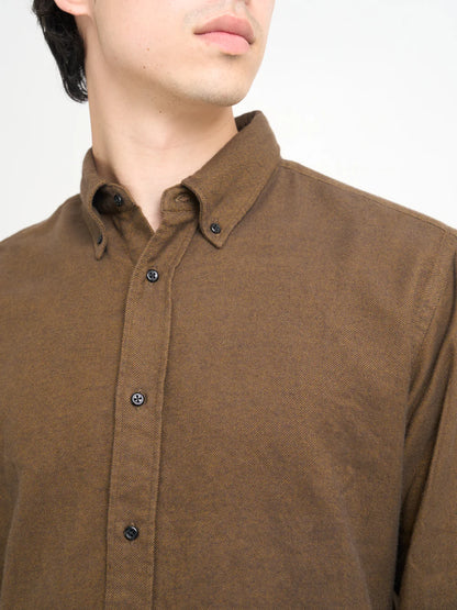 Oliver Spencer | Chemise Brook - Coffee Brown