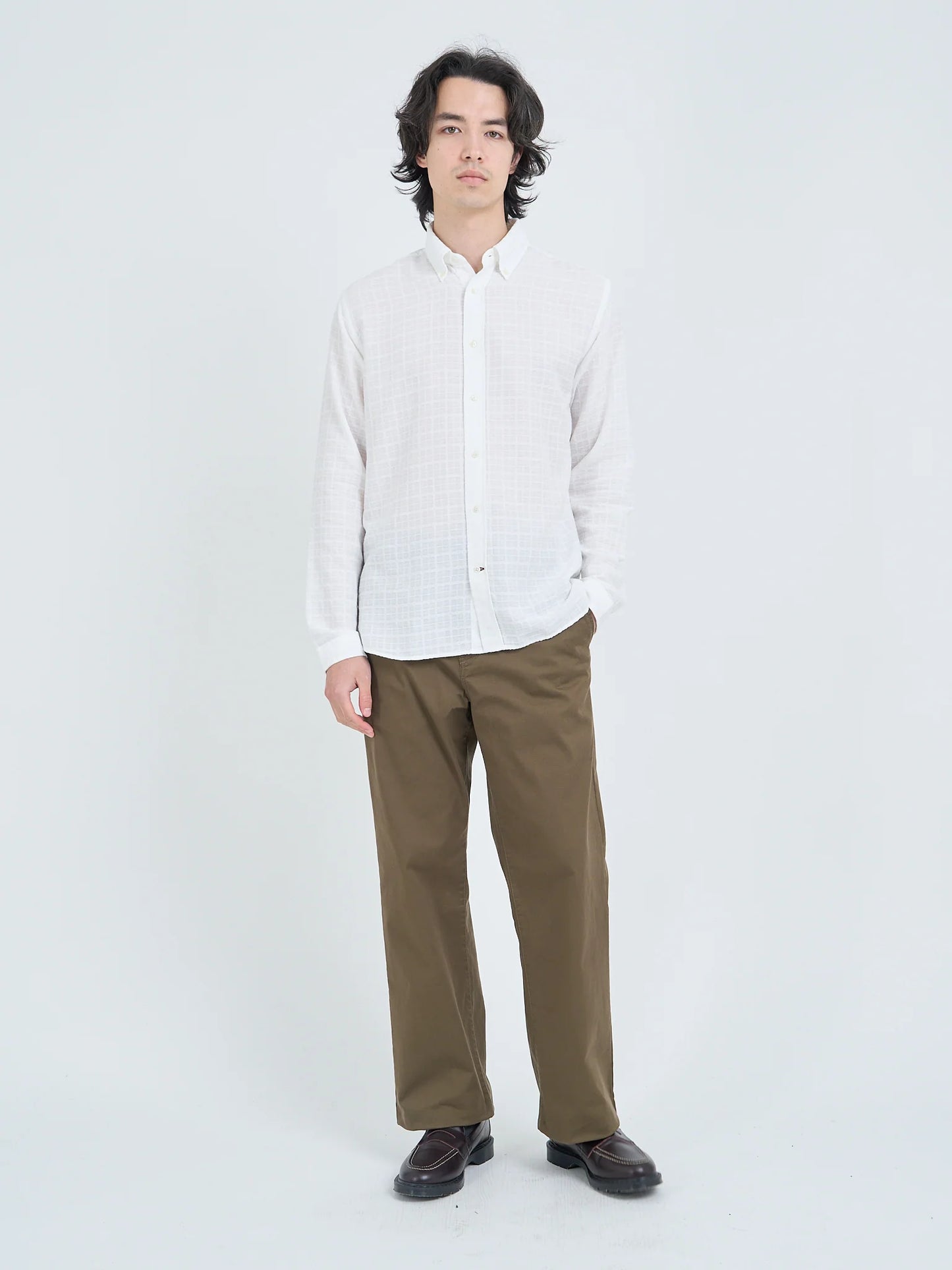 Oliver Spencer | Chemise "Brook" - Blanc cassé