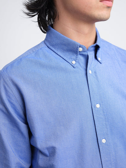 Oliver Spencer | Chemise à manches longues "brook" - Bleu Mckenzie