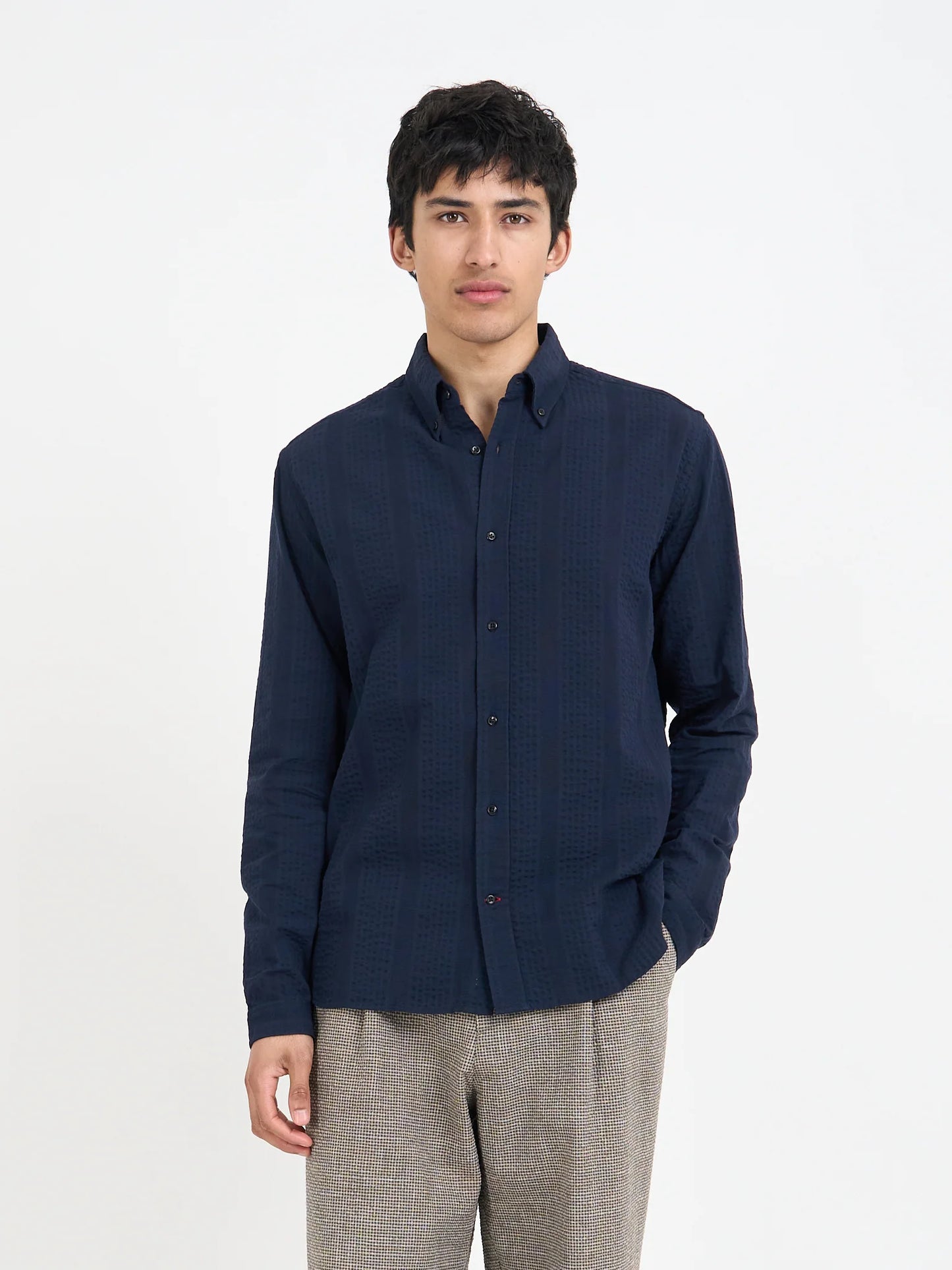 Oliver Spencer | Chemise "Brook" - Bleu marine