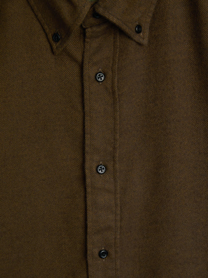 Oliver Spencer | Chemise Brook - Coffee Brown